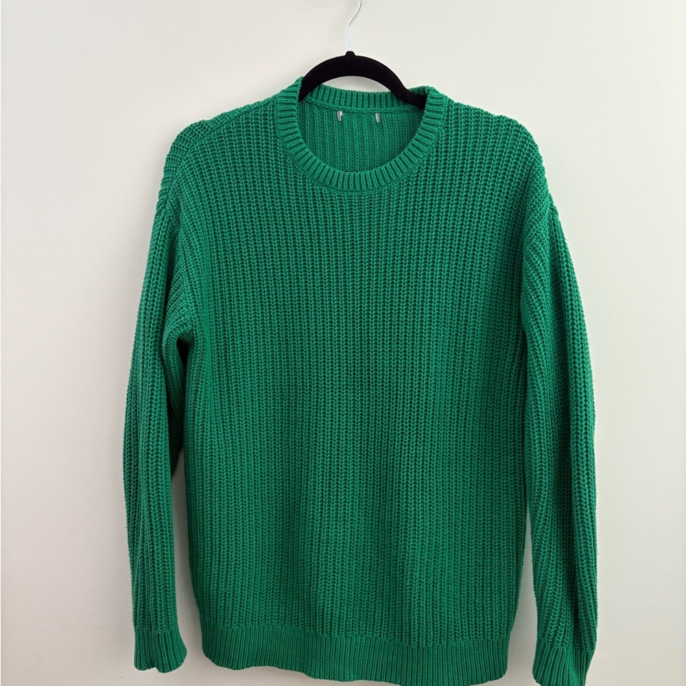 Green women’s cotton Sweater